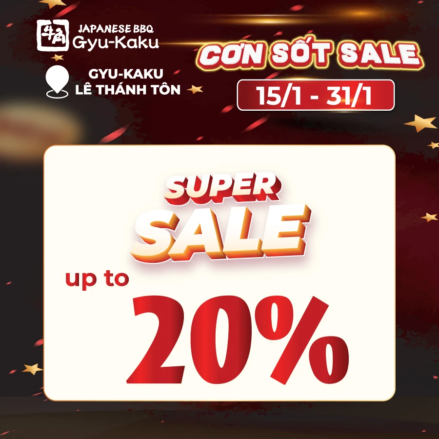 SIÊU SALE THÁNG 1- ĐÓN TẾT SỚM